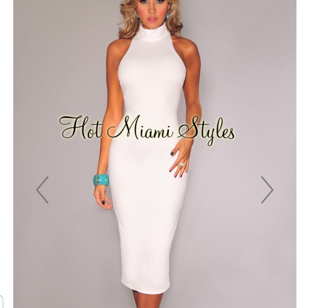 NWT TEXTURED MOCK NECK MIDI DRESS SZ L